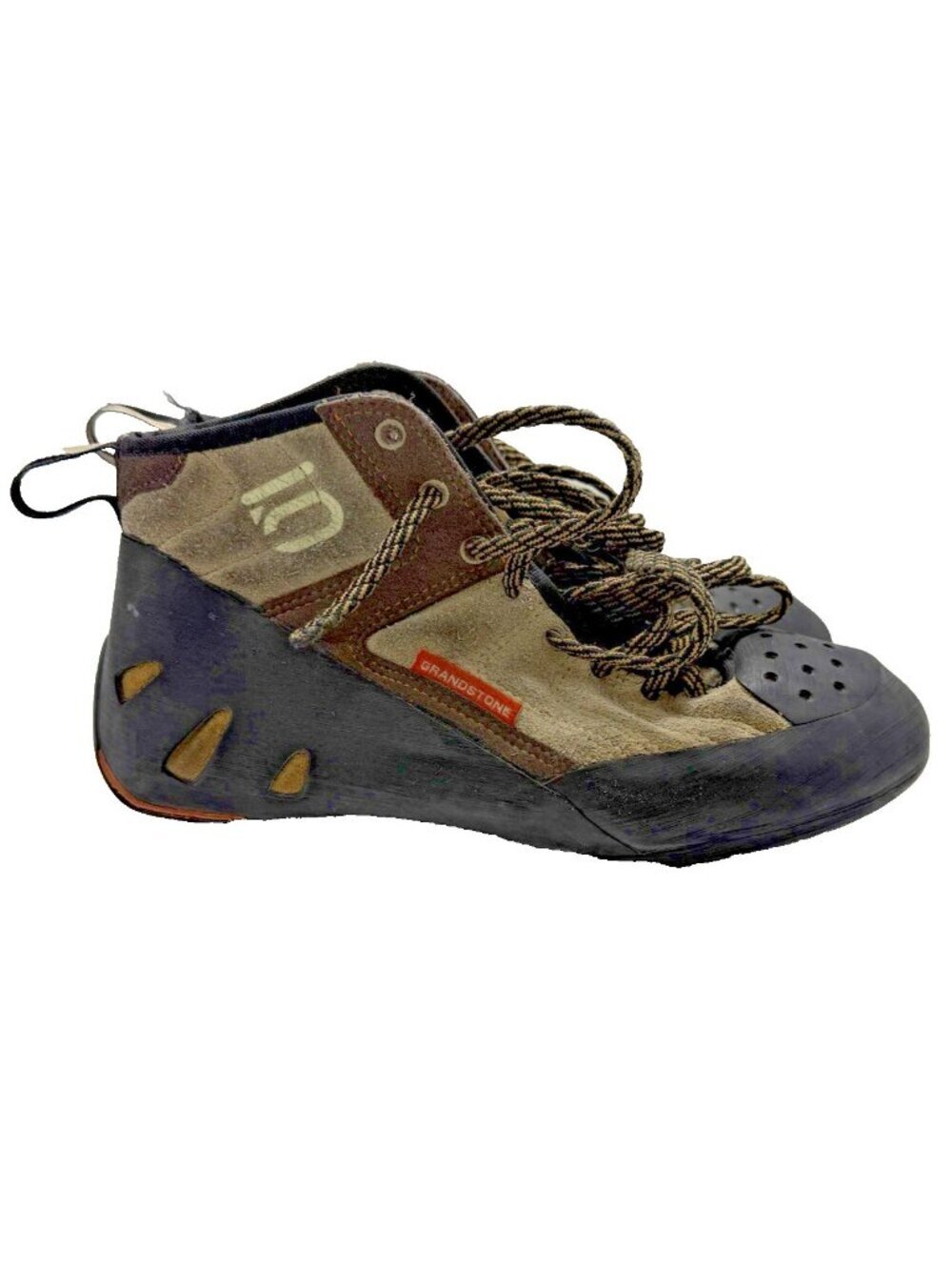 Five Ten Grandstone Unisex Climbing Shoes Sz US M7 W8.5 Lace Up Brown Leather